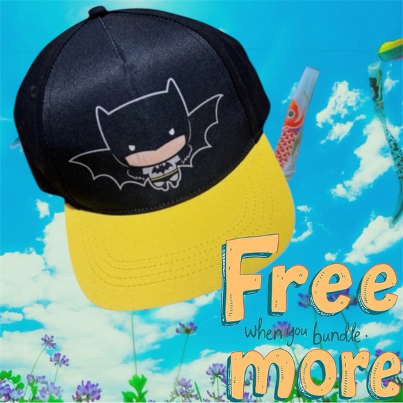 Batman Other - Free 🆕Toddlers Batman Hat - Black and Yellow